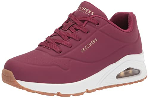 Skechers Damen 73690 sneakers, Burgundy Durabuck, 39 EU