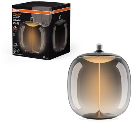OSRAM Vintage 1906 Big Oval är en dimbar, dekorativ lampa av plast med | , LED Lamps, 250.00 Millimetres dia, , 1-Pack