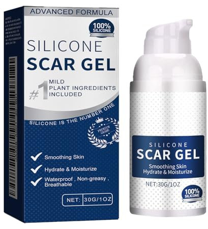 Gel de Cicatrice pour le Visage,Gel Crème Cicatrice,Creme Cicatrice Acne,Gel Crème Cicatrice pour Cicatrices Anciennes et Nouvelles,Gel Cicatrice en Silicone Avancé,Gel de Cicatrice en Silicone,30g
