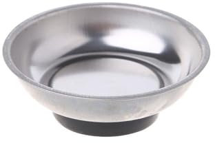 Vassoio rotondo per vaschetta in acciaio inox per garage