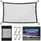 KASURE Gepäcknetz Auto, 80 X 100 cm Kofferraumnetz Mit 4 Karabinern, Kann Auf 144 X 180 cm Kofferraum Netz Erweitert Werden, Passend Für Die Meisten Kofferraumnetze Autos, Festes Gepäck