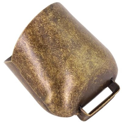 Cloche de vache en fer conçue pour les moutons et les bovins, assure la sécurité et un suivi facile (grande bronze)