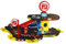 Kinder Spielzeug-Garage – 2 Etagen – Mit Auto, Schranke & Waschanlage – Inkl. Verkehrsschilder – ca. 47 x 24 x 35,5 cm