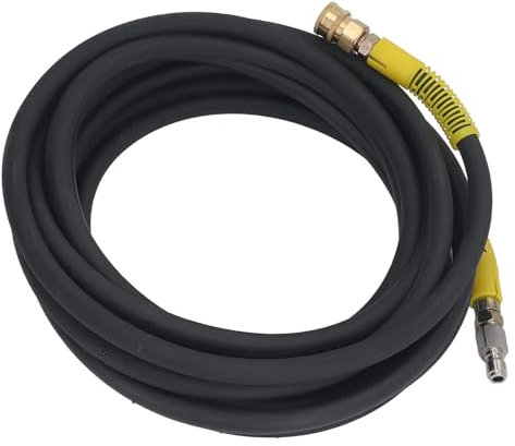 9m Hochdruck Reiniger Verlängerung Schlauch mit Stahldraht Material, Quick Plug Design, Geeignet für Alle Auto Waschmaschinen, Unterstützt 30MPa Wasserdruck und 80 ° C Maximal