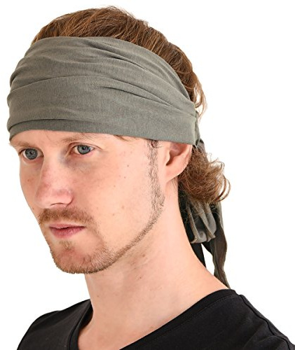 CHARM Bandeau Cheveux Femme en Viscose, Gris Charbon