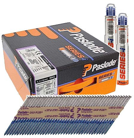TIMCO PAS141072 141072 Paslode Galvanised Plus Nail Fuel Pack, Grey