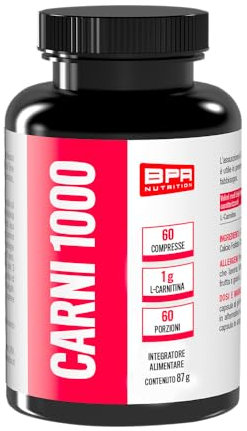 BPR Nutrition - Carni 1000 - Integratore di L- Carnitina in compresse