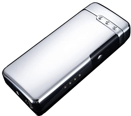 USB Encendedor Electrico Mechero Electrico a Prueba de Viento Ajustable Rechargeable con Indicador de Batería Cocina, Camping, Barbacoa, Encendedor,B