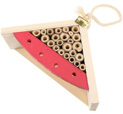 YARNOW Maison pour Insectes Bois Peinte Cabane Abeilles Suspendue Décoration Jardin Terrasse