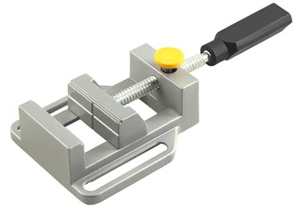 ONLISUM 70mm Maschinenschraubstock, Flachbackenzange, Tischzange für Bohrmaschinen