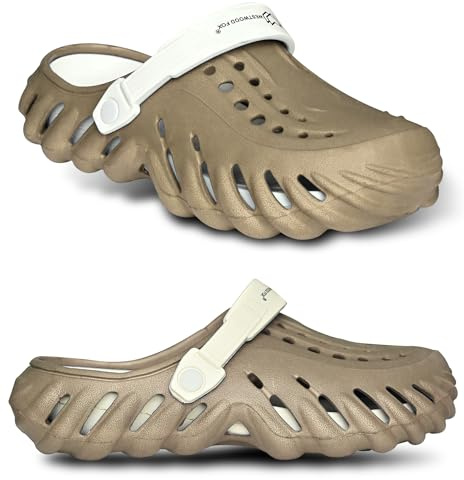 WESTWOOD FOX Unisex Casual Clogs for Men Women–Lightweight Breathable Slip-On Garden Shoes,Comfortable,Non-Slip EVA Foam Slippers