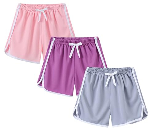 Ofertas Flash del Dia Pantalones Cortos para Niña,Pack de 2 Short Verano Cintura Elástica Transpirables Básicos Activos Correr Playa Ciclismo Piscina Pijama Shorts Pantalon Niños Deportivos Ropa Niño