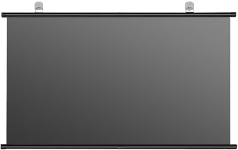 Projector Screen, Manual Roll-Up Wall-Mounted Double-Sided, HD Dual Gain for 4K Anti-Light Viewing