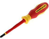 GEDORE red VDE Schraubendreher Kreuzschlitz PZ2, Schraubenzieher 1000 V isoliert, Länge 210 mm, Werkzeug, R39300219 , Stahl