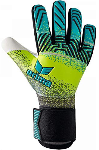 Erima Unisex ErwachseneFLEX RD Robusto Torwarthandschuhe (7222003), petrol/lime/schwarz, 9,5