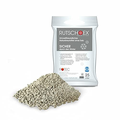 RUTSCH-EX Winterstreu 25LSäcke Naturstreumittel kein Streusalz Streugut Streumittel (2x25L)