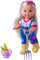Evi Love Farmer, Spielpuppe als Bäuerin mit Schaufel, Mistgabel, Eimer und Karotten 12cm, ab 3 Jahren