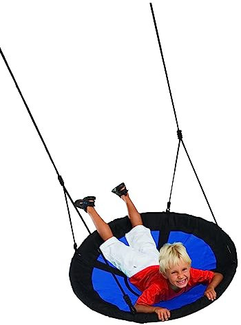 TETZNER&JENTZSCH Spatz Nestschaukel blau, Ø 98 cm Seillänge ca. 190 cm