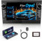 Lehwey Bluetooth Autoradio mit Bildschirm für Opel Corsa d, Astra j&h, Insignia, Vivaro, Zafira b mit Navi WLAN UKW, Carplay, Android Auto, Lenkrad Strg, 2Din Android 13 Dab Auto Radio 7 Zoll Schwarz