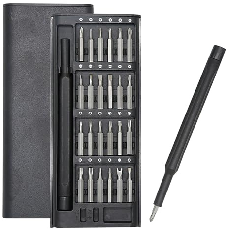Set di cacciaviti di precisione 28 in 1, piccolo mini cacciavite, set di strumenti di riparazione magnetici per laptop, telefono, PC, tablet, computer, elettronica, occhiali, orologi