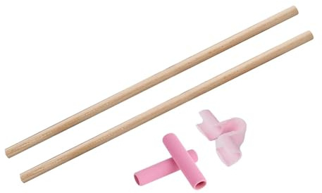 LeeQinersw 2 Pezzi Bastone da Correttore di Postura Barra per Pilates Strumento per Esercizi Estensore Schiena con Design Ergonomico Adatto per La Correzio, 60 Cm