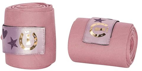 Imperial Riding IRH Cosmic Sparkle Bandages en Polaire Douce avec Fermeture Scintillante, amortissant Les Chocs et Confortables pour Les Jambes du Cheval, idéal pour l'entraînement et la Vie