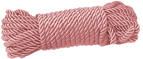 Soft Silk Rope Solid Braided Twisted Ropes 10m Durable and Strong All Purpose Twine Cord Rope String Thread Cord (Pink)