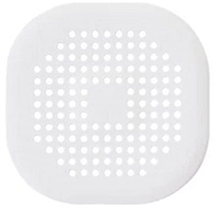 SENZHILINLIGHT Fyrkantigt dräneringsskydd för dusch TPR Drain Hair Catcher Flat Silikonplugg för badrum och kök Flat Sil Stopper