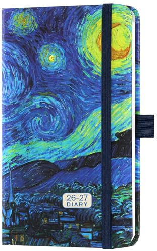 Academic Diary 2026-2027 - Pocket Diary 2026-2027 A6 Week to View, A6 Pocket Slim Diary, August 2026 to July 2027, Planner and Organiser for School and Office, Blue