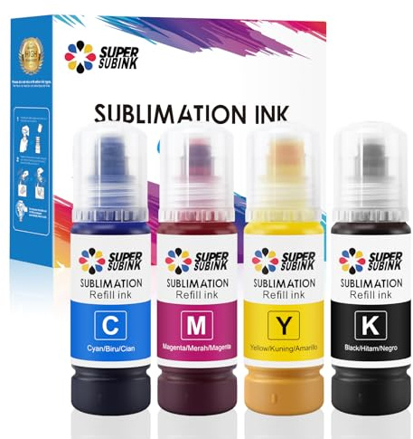 Sublimationstinte für Epson et 1810 2810 2820 2850 2830 2815 4810 Drucker (automatisch ausfüllen/Unnötig ICC/UV-Schutz)
