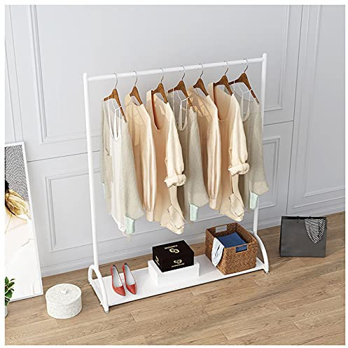 Portant à vêtements robuste et autonome avec étagère de rangement, 160 cm, simple et moderno, support de présentation de vêtements, supporte jusqu'à 90 kg