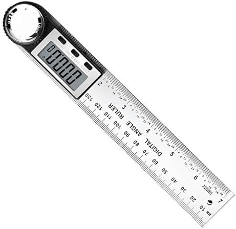 Buscador de ángulos digital, Regla de ángulo digital de acero inoxidable de 200 mm y 300 mm, goniómetro electrónico, transportador(Sealing length 200mm)