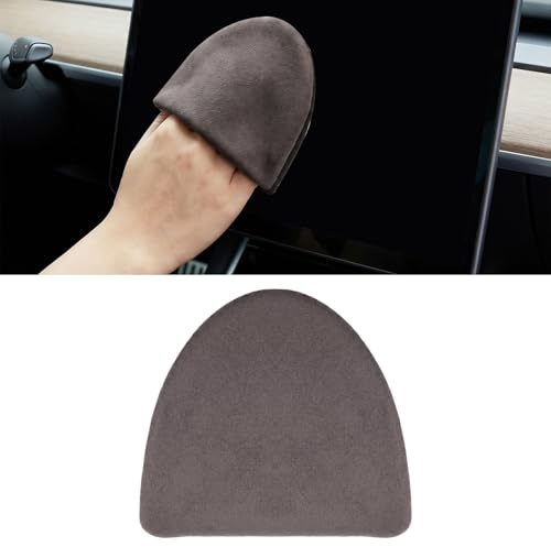 Triangle Car Screen Cleaner Cloth, 4.33x3.93 Inch Triangle Microfiber Auto Screen Cleaning Pad, Foldable Touch-Screen Cleaner Cloth, Automotive Interior Cleaning Pad for Car Dashboard, LCD Display