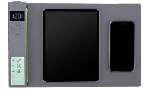 Erchineko LCD-skärm Värmedyna för Telefonplatta, Värmedyna med Inbyggt LED-ljus, LCD-separator Maskinreparationsverktyg Värmeplatta, 16-tums Värmematta Skärmborttagare (EU-plugg)