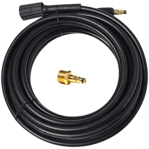 Högtrycksvattenslang PVC rengöringsrör med snabbfrigöring för Kärcher K-serien högtryckstvättar (6 m)