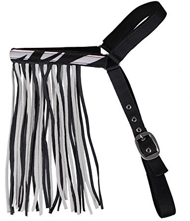 QHP Fliegenfransen extra, Größe:WB, Farbe:Zebra