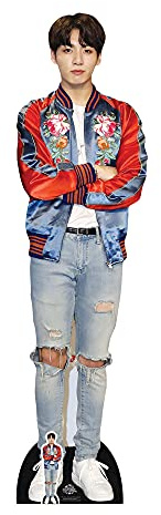 Star Cutouts CS749 Jungkook BTS Jeon Jung-kook Lifesize Cardboard Cutout – K-Pop Idol Fan Display, Party Decoration & Collector Gift 178cm