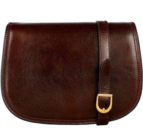 Time Resistance Leder Umhängetasche Damen - Messenger Bags - Schultertasche - Ledertasche - Damen Tasche - Crossbody Bag