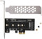 Carte d'extension de Contrôleur hôte NVME, Adaptateur de Carte PCIe 3.0 NVD M.2 SSD M Key Prend en Charge Disques M2 NGFF AHCI 2280 2260 2242 2230 avec Support Bas Profil Complet pour Disque Dur