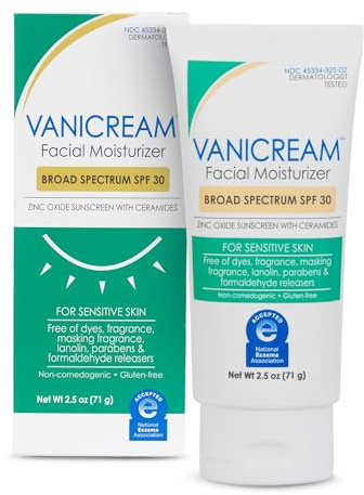 Vanicream Facial moisturizer with SPF, 2.5 ounce