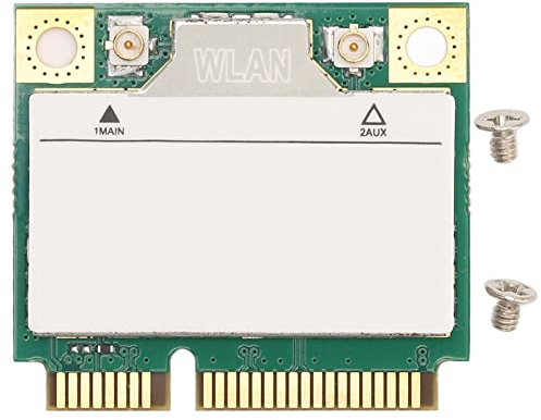 Annadue AX3000 AX200 Mini PCIe WiFi Card, WiFi 6 3000Mbps Bluetooth 5.1 Dual Band 2.4G/5G Tarjeta de Red Inalámbrica Gigabit, Compatible con MU MIMo para 10 64bit, Linux