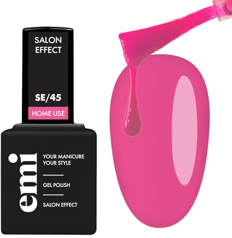 EMI Salon Effect Pink Knockout HEMA free gel polish long-lasting color home use UV/LED/CCFL lamp 9 ml