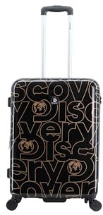 Discovery Mittelgroßer Koffer, goldfarben, ABS-Material, Maße 67 x 44 x 28 cm, 71 Liter, 4 Räder, 3,7 kg, erweiterbar., bunt, Mittelgroßer Koffer