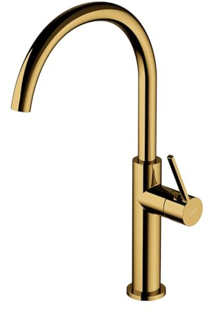 Omnires TL6050GL Kitchen Sink tap with a Fixed spout Tula-gold-TL6050GL, Gold