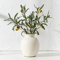 PORCER 15,2 cm Antike Keramikvase, Terrakotta, Boho-Dekor, Bauernhaus, Rustikale Vase für Heimdekoration, Wohnzimmer, Eingang, Hochzeit, Partikeloberflächen-Design, Weiß