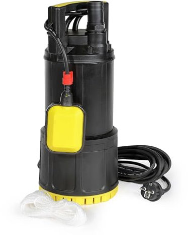 Wiltec Pompa sommersa, 850W 5000 l/h, prevalenza 20 m, Elettropompa a immersione per pozzi e cisterne