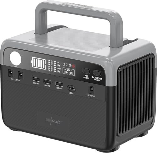 revolt Powerstation USB: Powerstation & Solar-Generator, 230 Wh, 230 V, 300 W & Solarpanel 60 W (Solar-Powerbank 230 Volt, Solar Power-Stations Camping)