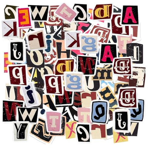 LQIOACU 208 Piezas Pegatinas de Letras Autoadhesivas Pegatinas de Números Letras de Vinilo Pegatinas de Números y Letras Adhesivas para Álbumes de Fotos, Tarjetas de Felicitación, Álbumes de Recorte