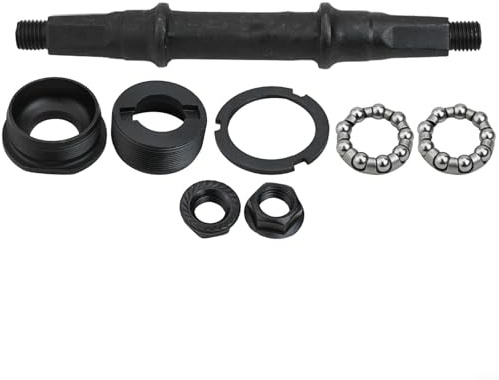 Kit asse per movimento centrale della bicicletta con foro quadrato con cuscinetti a coppe, parti di ricambio in metallo, componenti per mountain bike e bici da strada, 14,5 cm