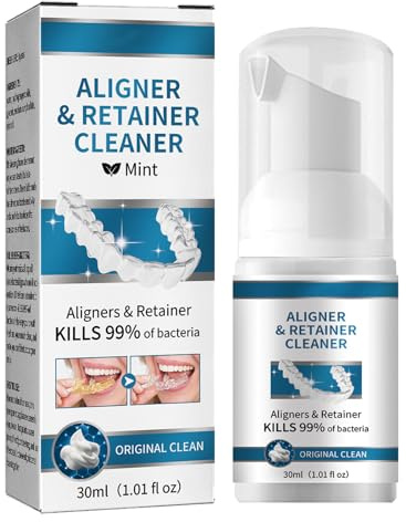 Limpiadoras para Dentaduras Postizas,Dentaduras de Limpieza en Profundidad,Blanquear Denture,Limpiadoras Para Ortodoncias y Férula Dental,30ML